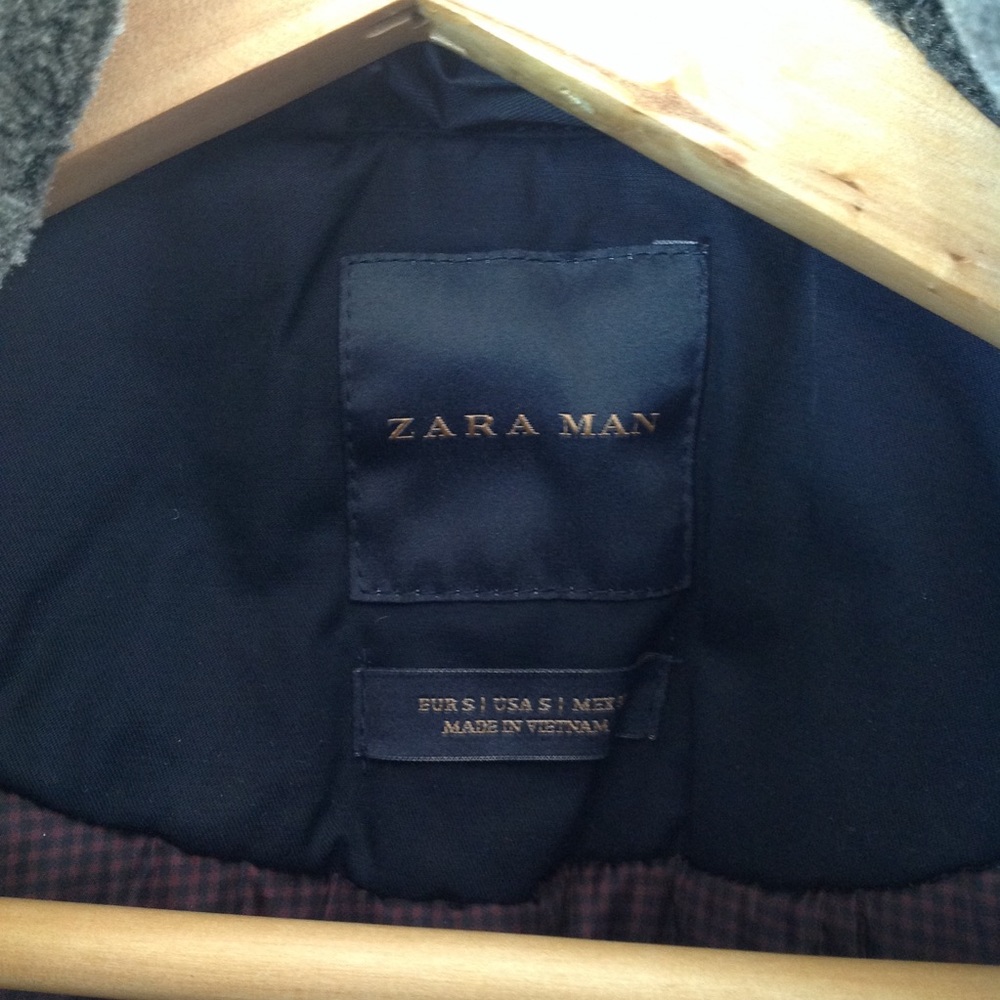 Zara Man Navy Modern Stylish Hooded Utility Jacket - Picture 7 of 8